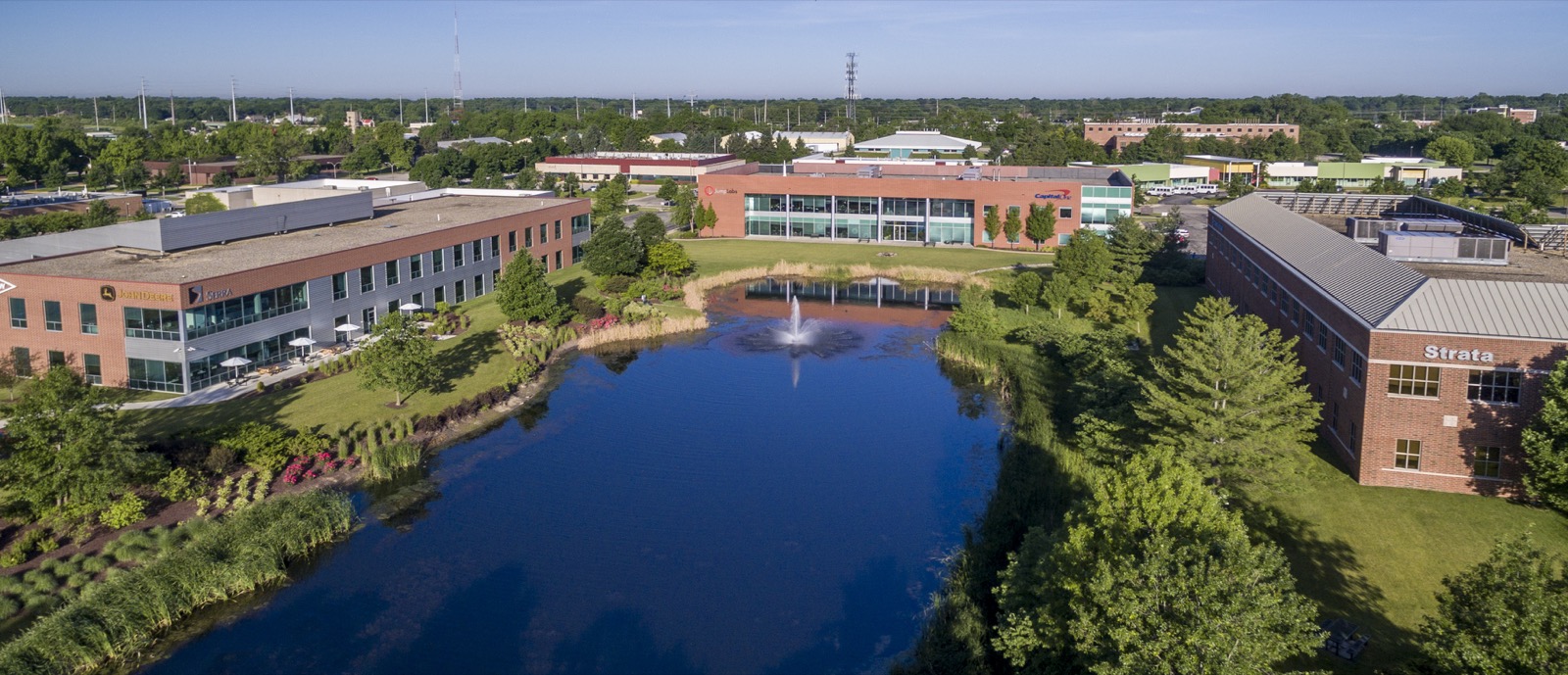 Aerial view of the University of Illinois Research Park