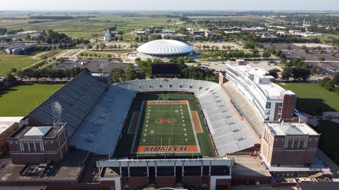 Memorial Stadium in Champaign